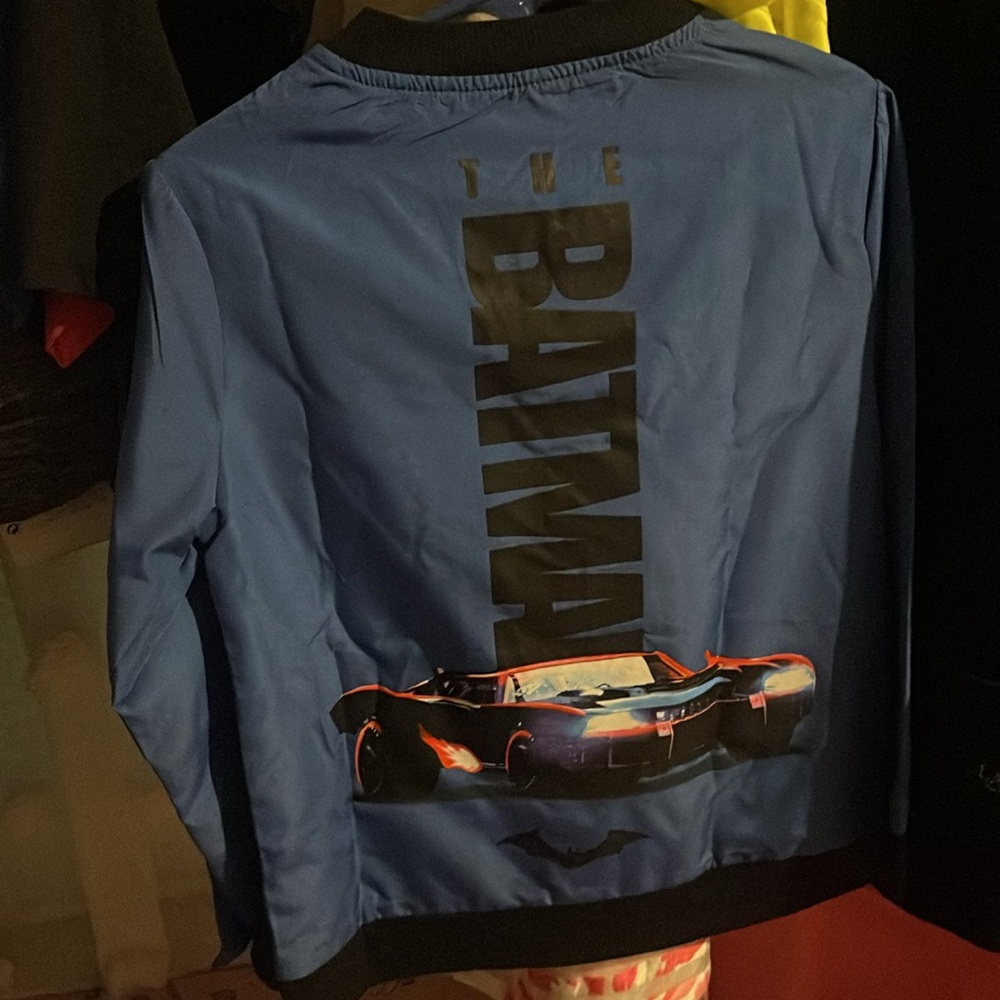 DC Black Batman Logo Jacket